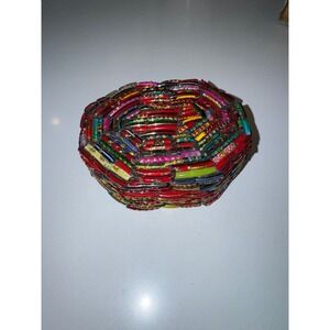 Unique Octagonal Trinket Box‎ Colorful Mosaic Beaded Jewelry Storage Organizer